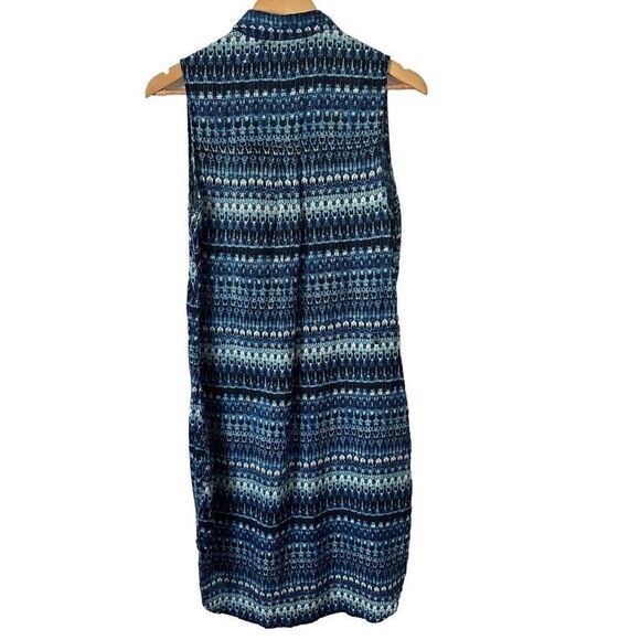 French Laundry Blue Patterned Mini Dress - Picture 6 of 16